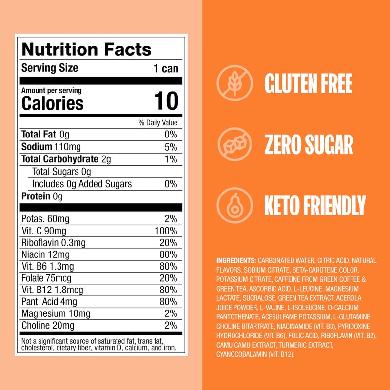 ZOA Zero Sugar Energy Drinks, Remix Variety Pack - Sugar Free with Electrolytes, Healthy Vitamin C, Amino Acids, Essential B-Vitamins, and Caffeine from Green Tea - 12 Fl Oz (Pack of 12) - Image 3
